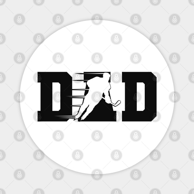 Ice Hockey Dad Magnet by KC Happy Shop